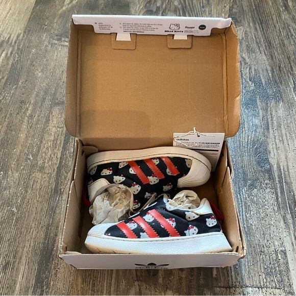 Adidas Hello Kitty Superstar 360 Shoes-Toddler (GY9214) SST360I 7K - Picture 9 of 11